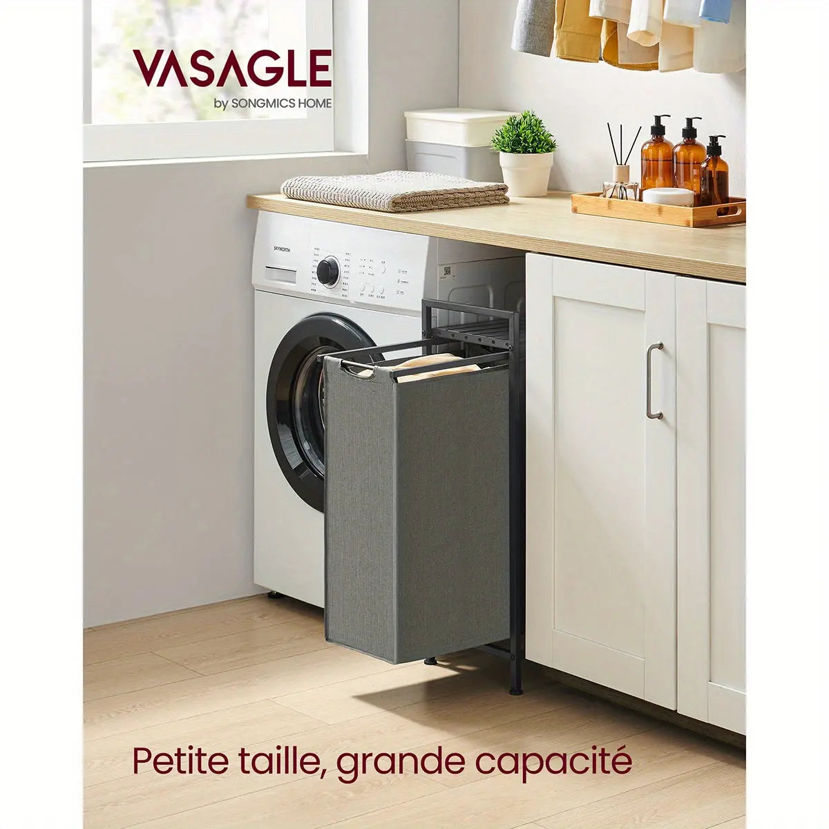 Panier à linge gain de place